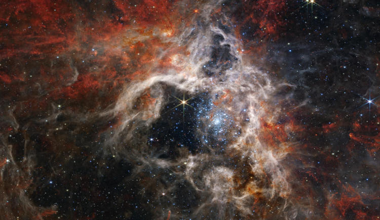  Туманность Тарантул в Большом Магеллановом Облаке — здесь формируются звёзды. Источник изображения: webbtelescope.org 